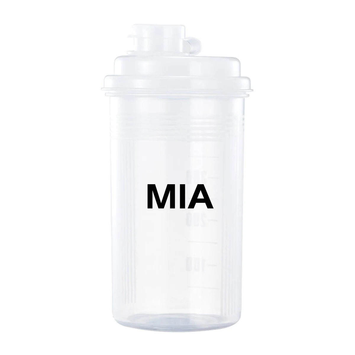 17.5oz Plastic clear graduated water bottle 1