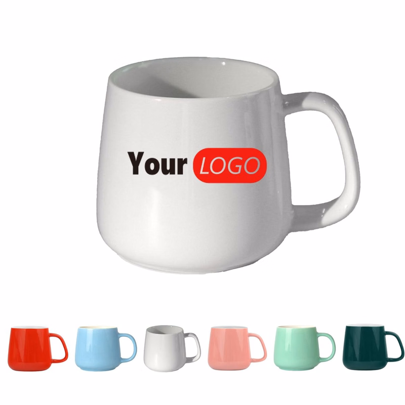 12Oz Ceramic Curved Coffee Mug