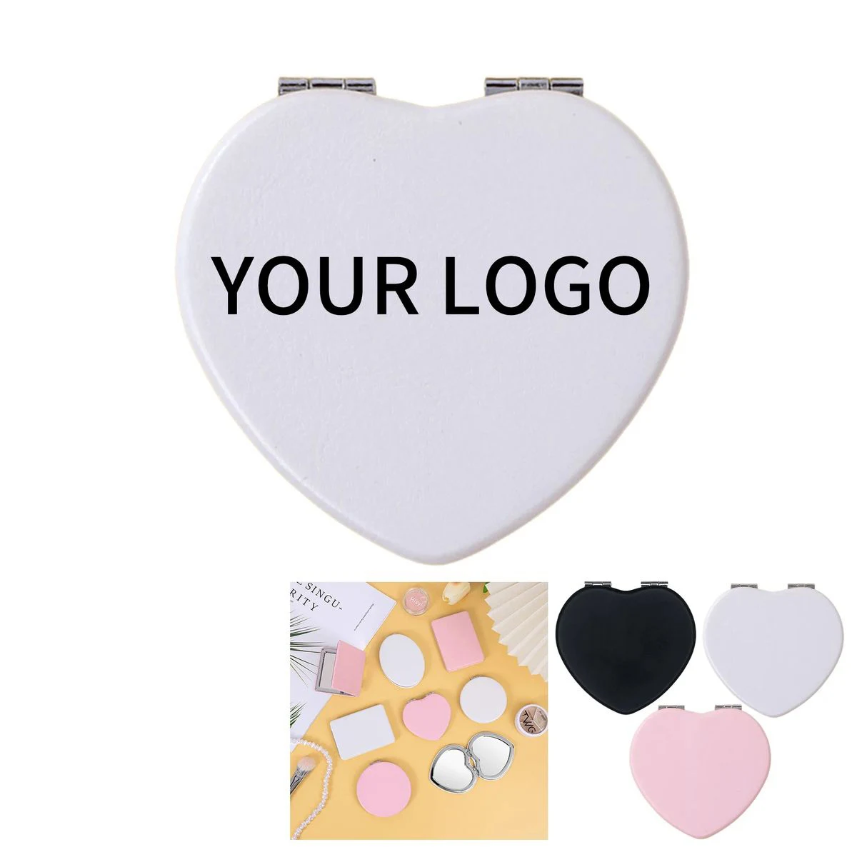 Full Color Print Heart Mirror 1