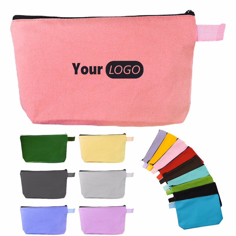 Cotton Compact Pouch For Travel And Everyday Use