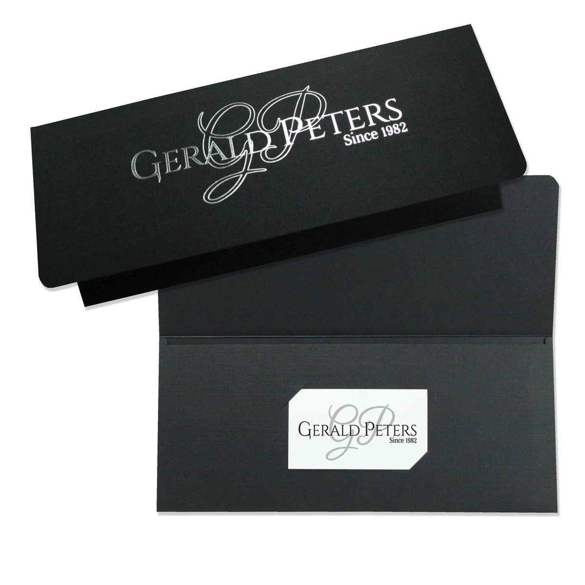 Document Folder Foil Stamped on Premium 100 lb. Linen Stock (4-1/2" x 10-1/4") 1