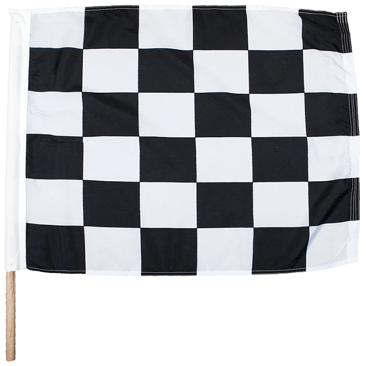 24" x 30" End of Race Polyester Auto Racing Flag 1