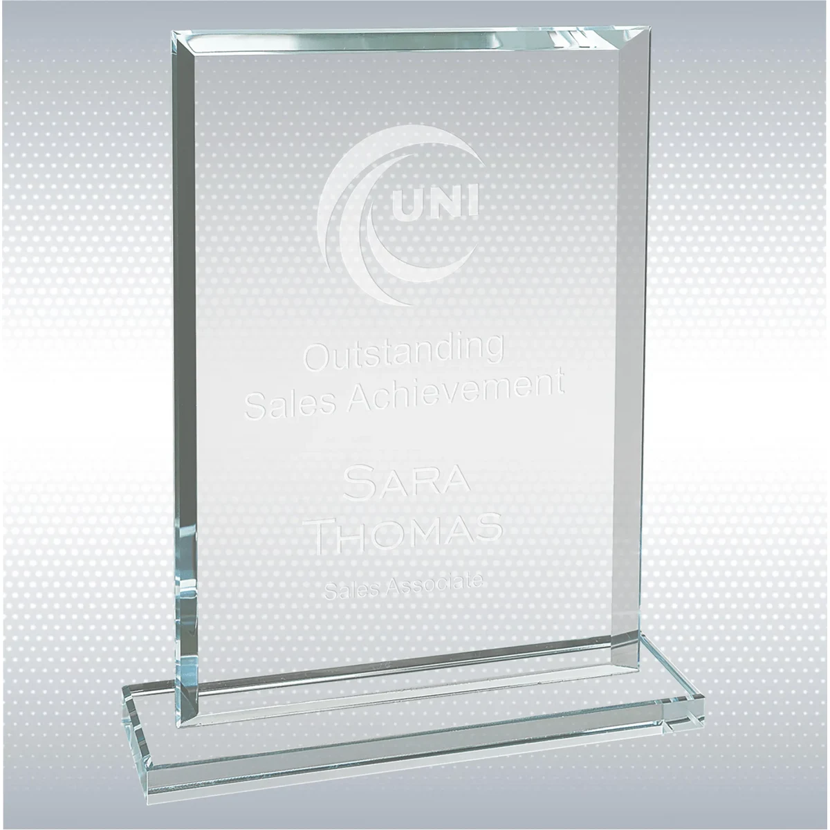 Rectangle Clear Glass Award 1