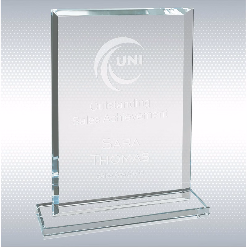Rectangle Clear Glass Award