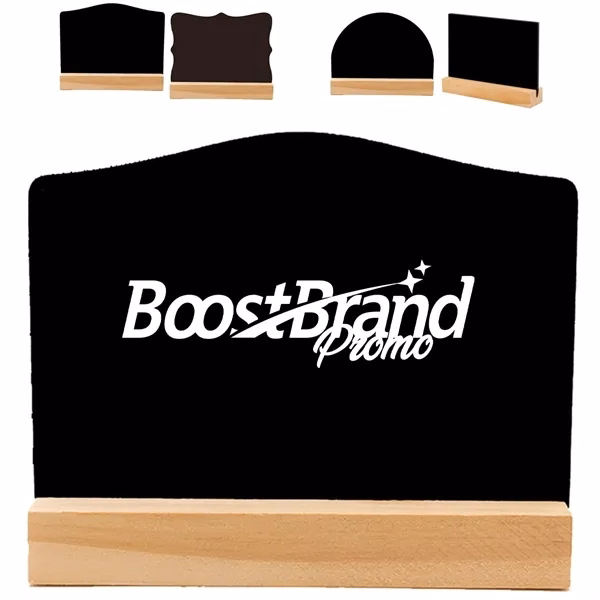 Custom Wooden Double-Sided Chalkboard Sign with Stand — Retail Display