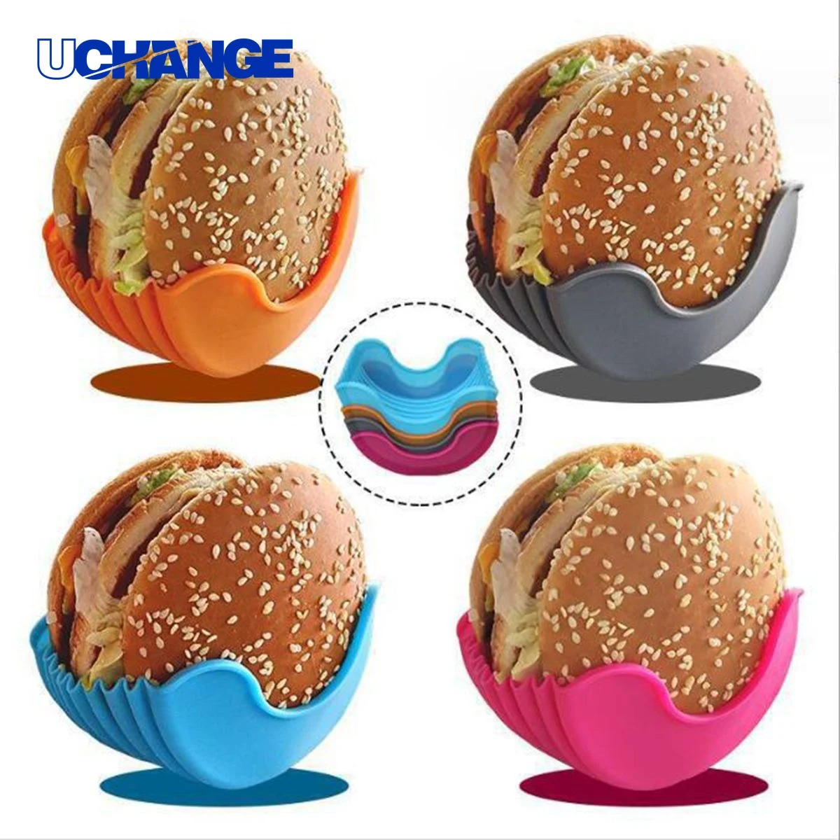 Touchless Silicone Burger Tongs 1