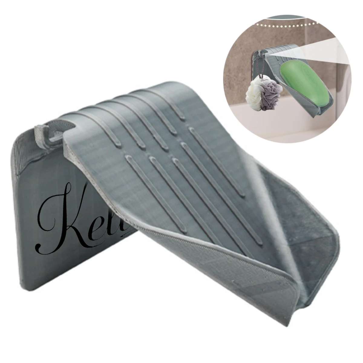 Plastic Bathroom Drain Soap Dish 1