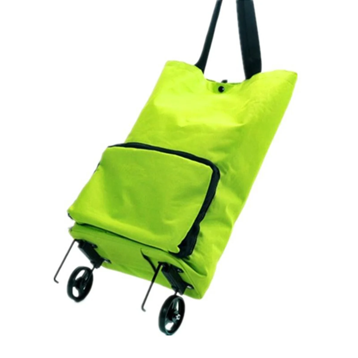 Collapsible Wheeled Shopping Cart Foldable Trolley Bag 1