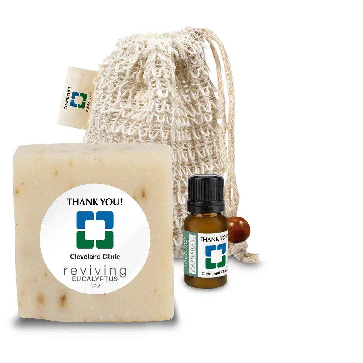 Loofah Bag with Soap and Essential Oil 1