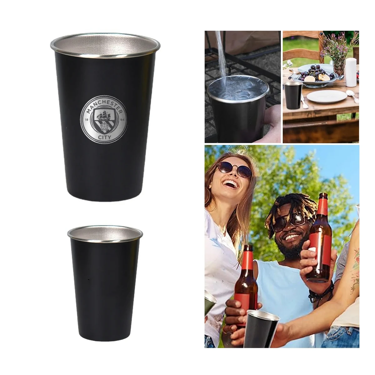 Football Souvenir 304 Stainless Steel Beer Mug 1