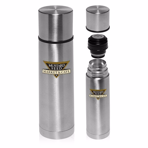 18 oz Cylindrical Stainless Steel Vacuum Flask