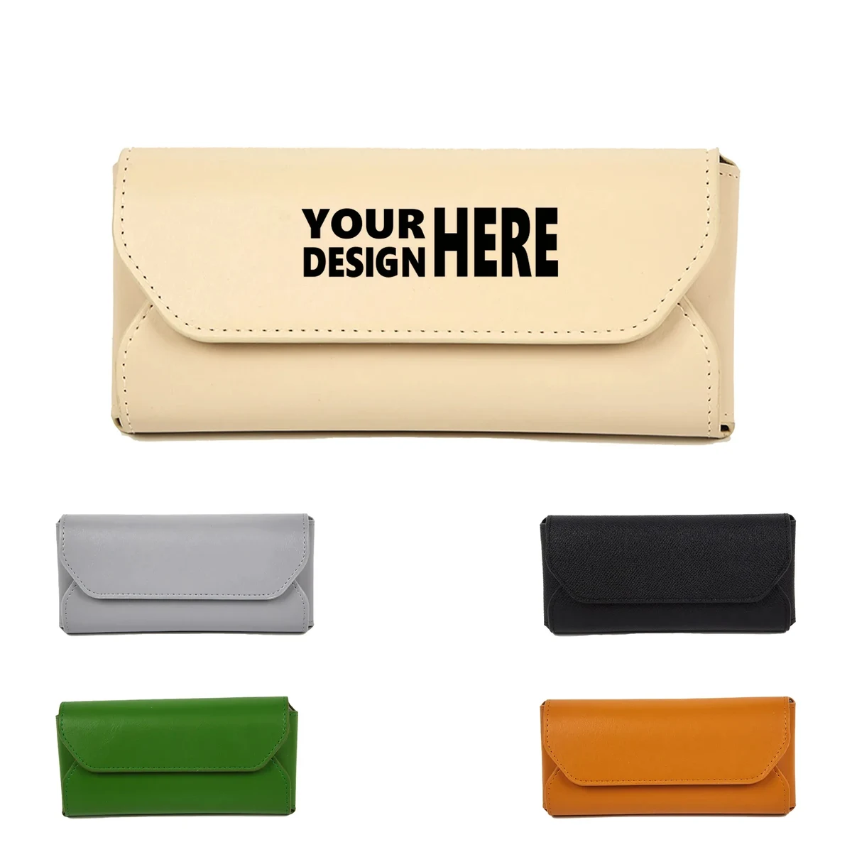 Classic Solid Color PU Sunglasses Case 1