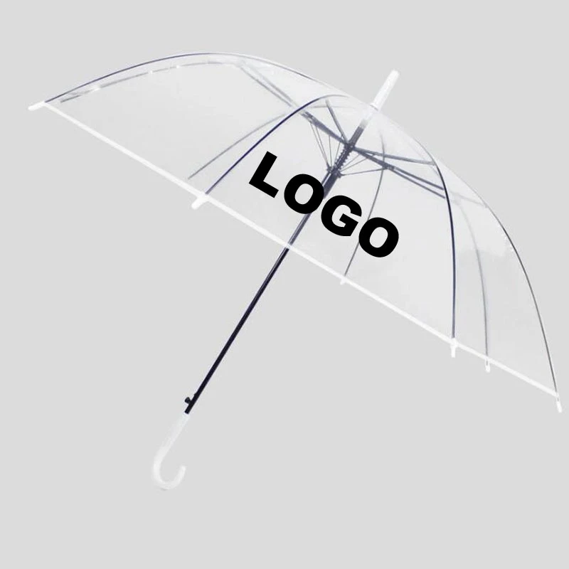 Custom Windproof Clear Umbrella 1