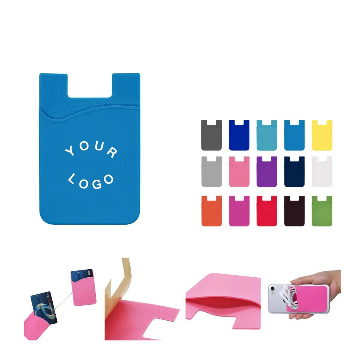 Durable Silicone Phone Wallet Lightweight 1