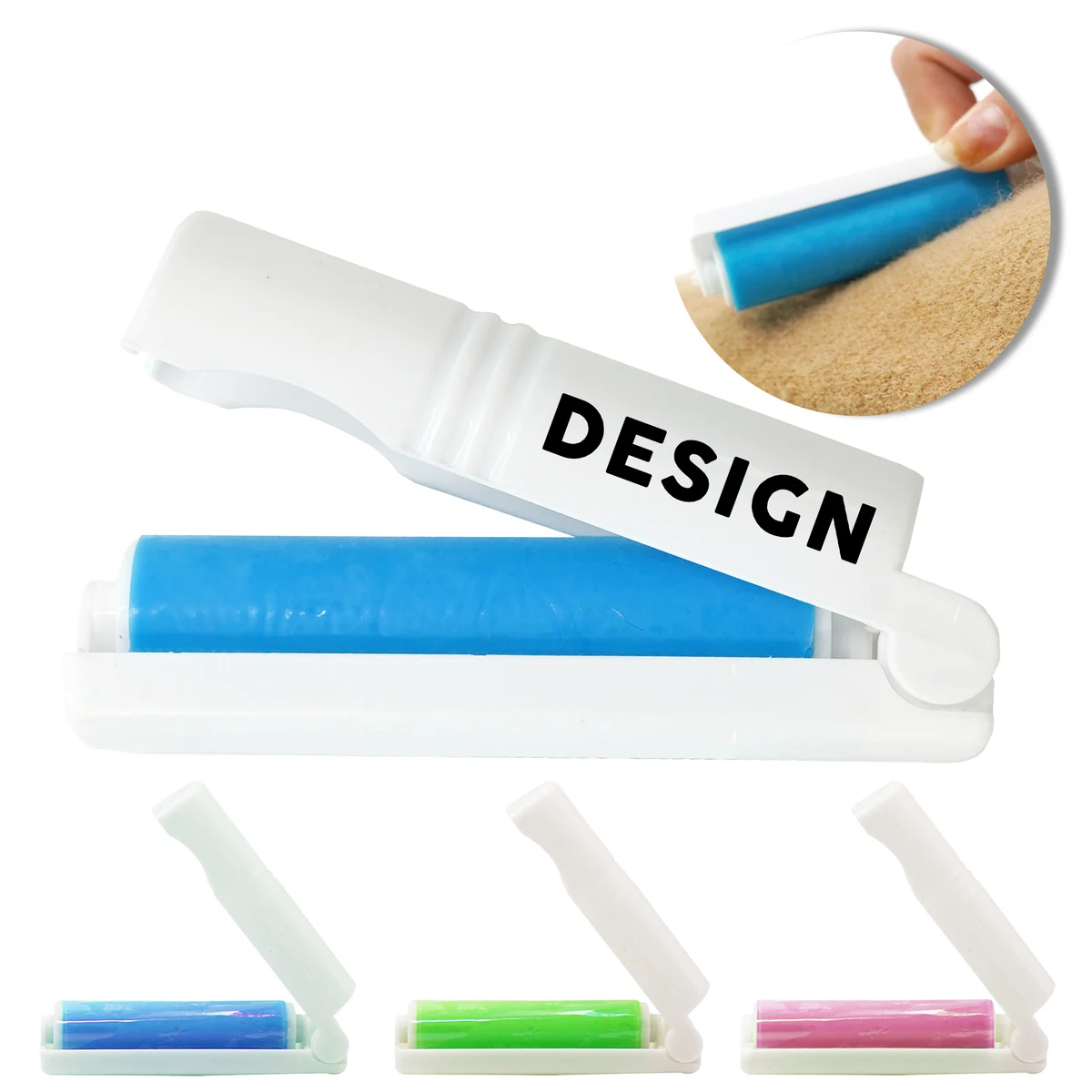 Mini Lint Roller Brush Hair Fabric Remover 1