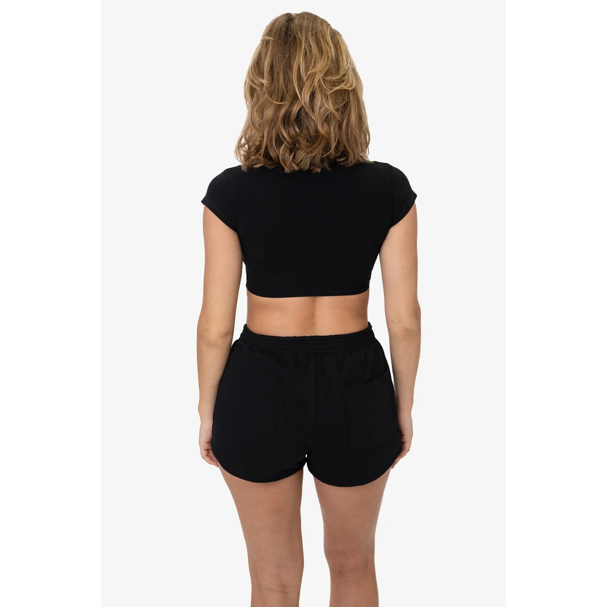 10 OZ MID-WEIGHT POLY COTTON FLEECE SHORT SHORTS 1