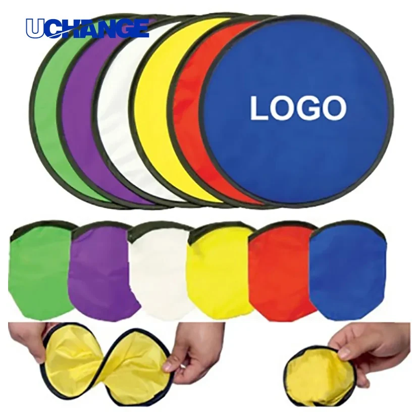 Folding Flyer Disc with Pouch Portable Outdoor Game for Parks & Events 1