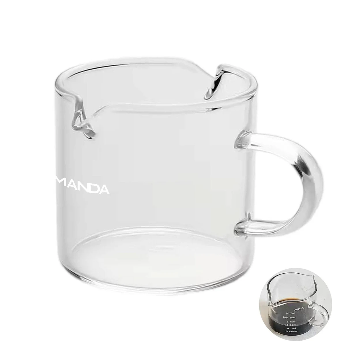 4 oz Small Capacity Clear Glass Coffee Espresso Shot Cup 1