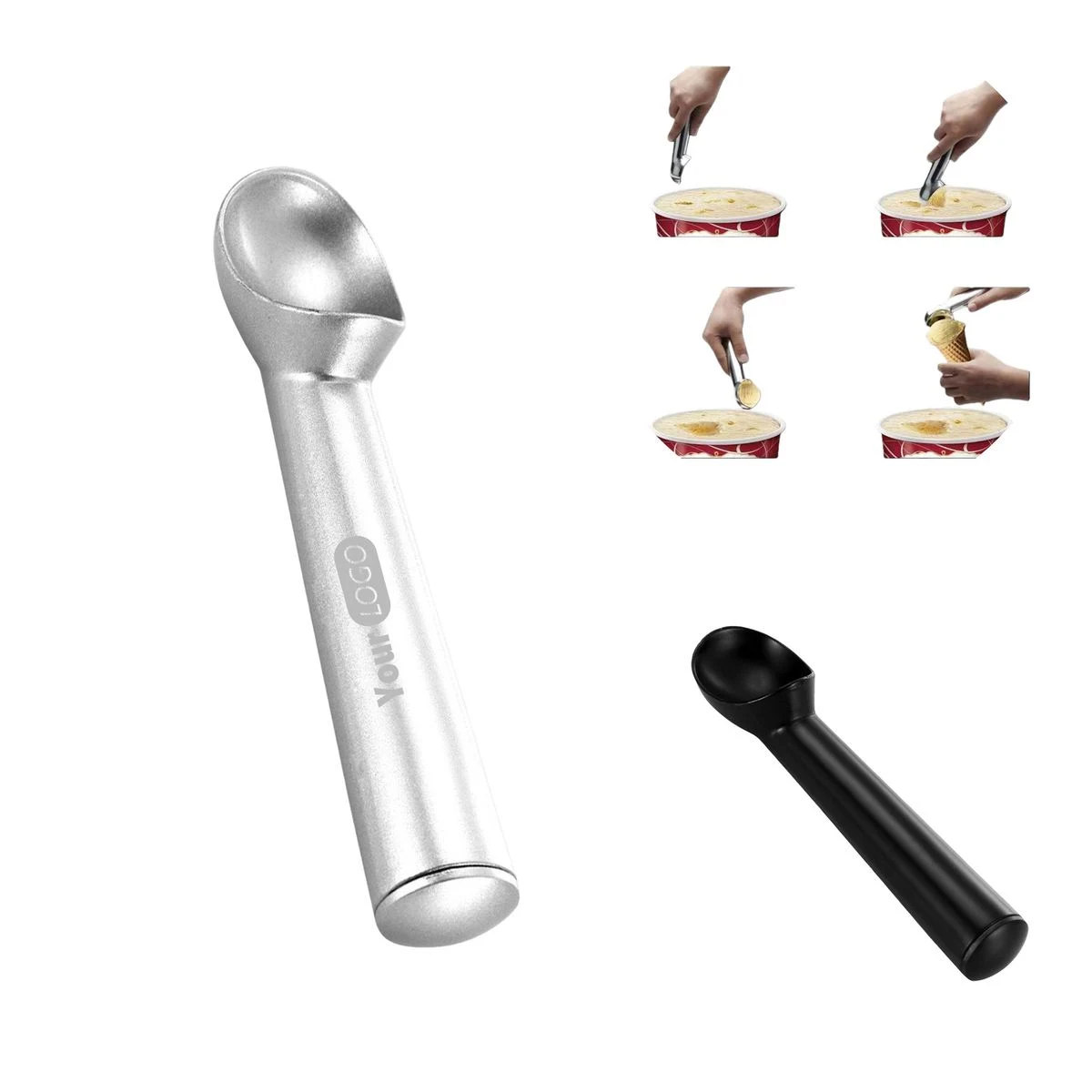Custom Logo Stainless Steel Ice Cream Scoop 1