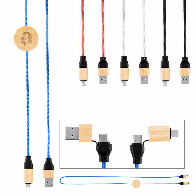 3' 60W Bamboo & rPET Fast Charging Cable
