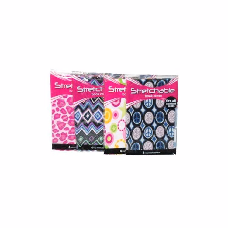 Stretchable Standard Book Covers - 4 Assorted Designs