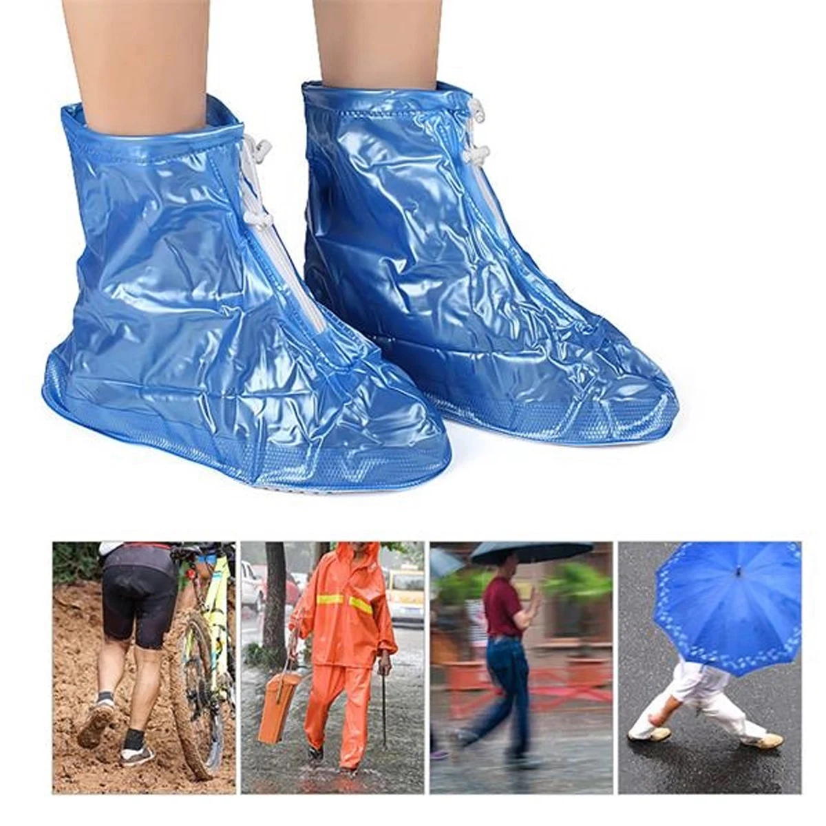 Reusable PVC Waterproof Shoe Cover 1
