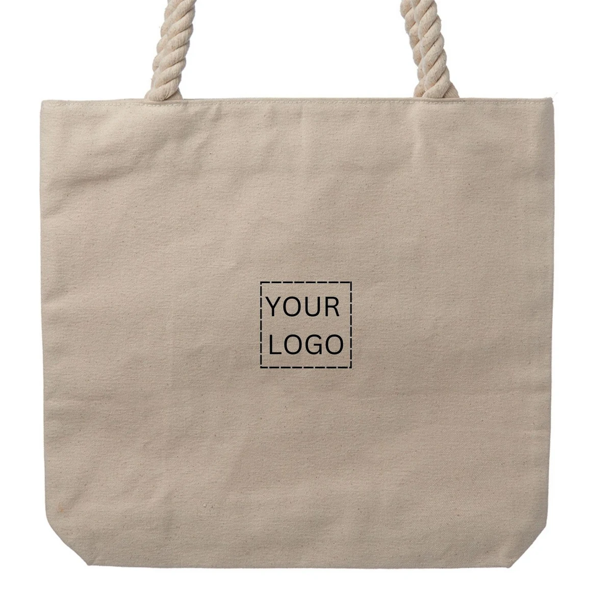 Seaside Canvas with Rope Tote Bag 1
