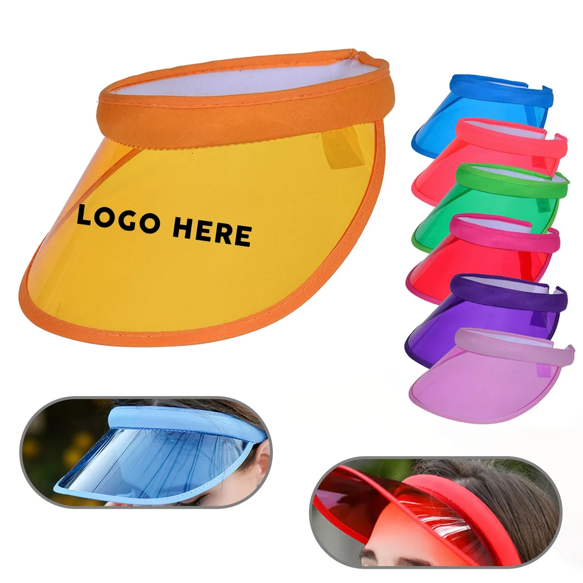 Plastic transparent sun visor 1
