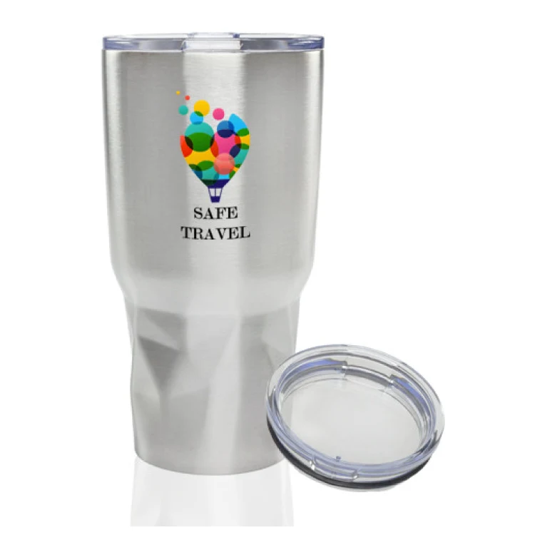27 oz Stainless Steel Tumblers with Clear Lid - BPA Free 1
