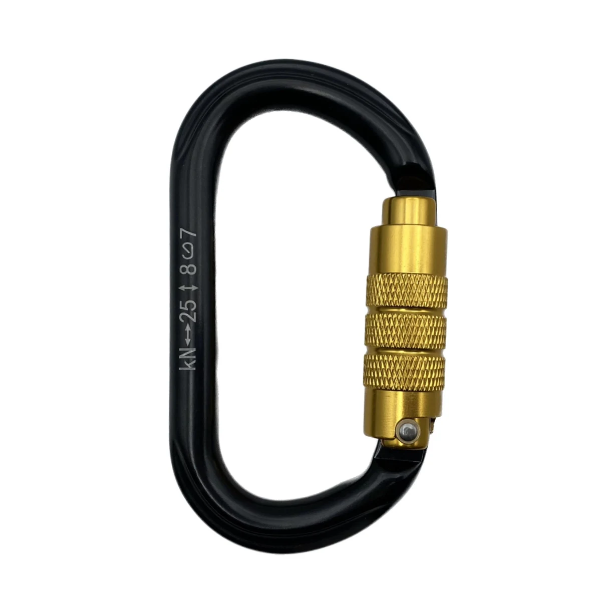 D Ring Twist Gate Aluminum Carabiner 1