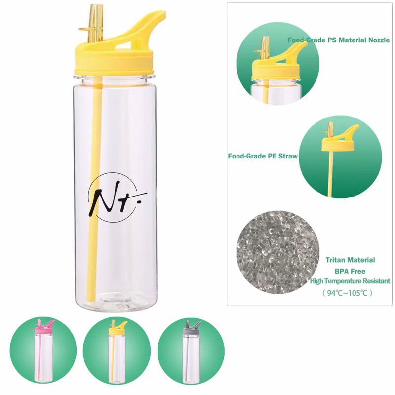 Portable Tritan Water Bottle With A Nozzle