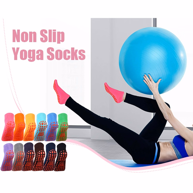Non-Slip Skid With Grips Colorful Soft Sport Socks
