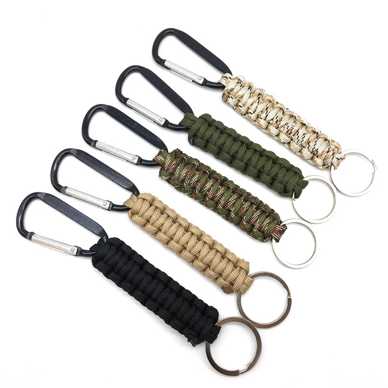 Paracord Carabiner Keychain Key Ring 1