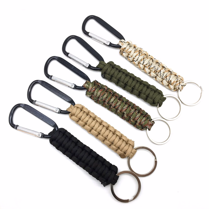 Paracord Carabiner Keychain Key Ring