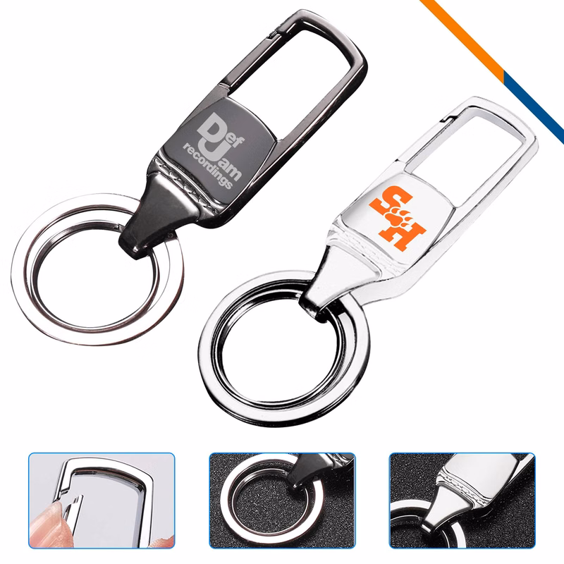 Finel Dual Ring Metal Keychain