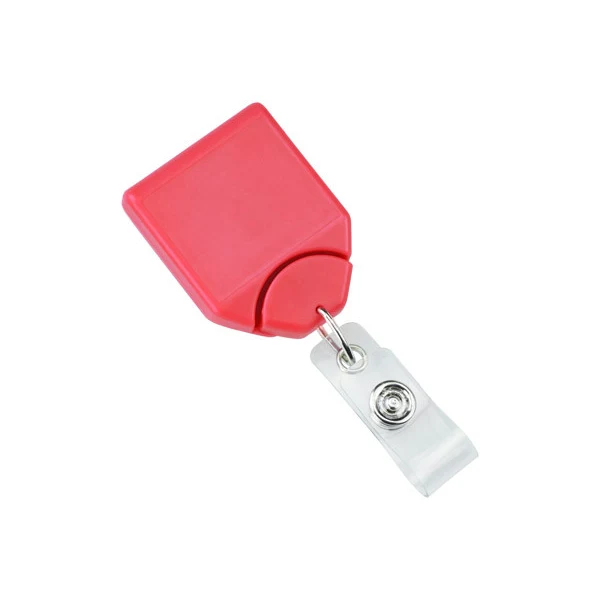Custom Metallic B-Reel Badge Reel w/Swivel Belt Clip (Watermelon Red) 1