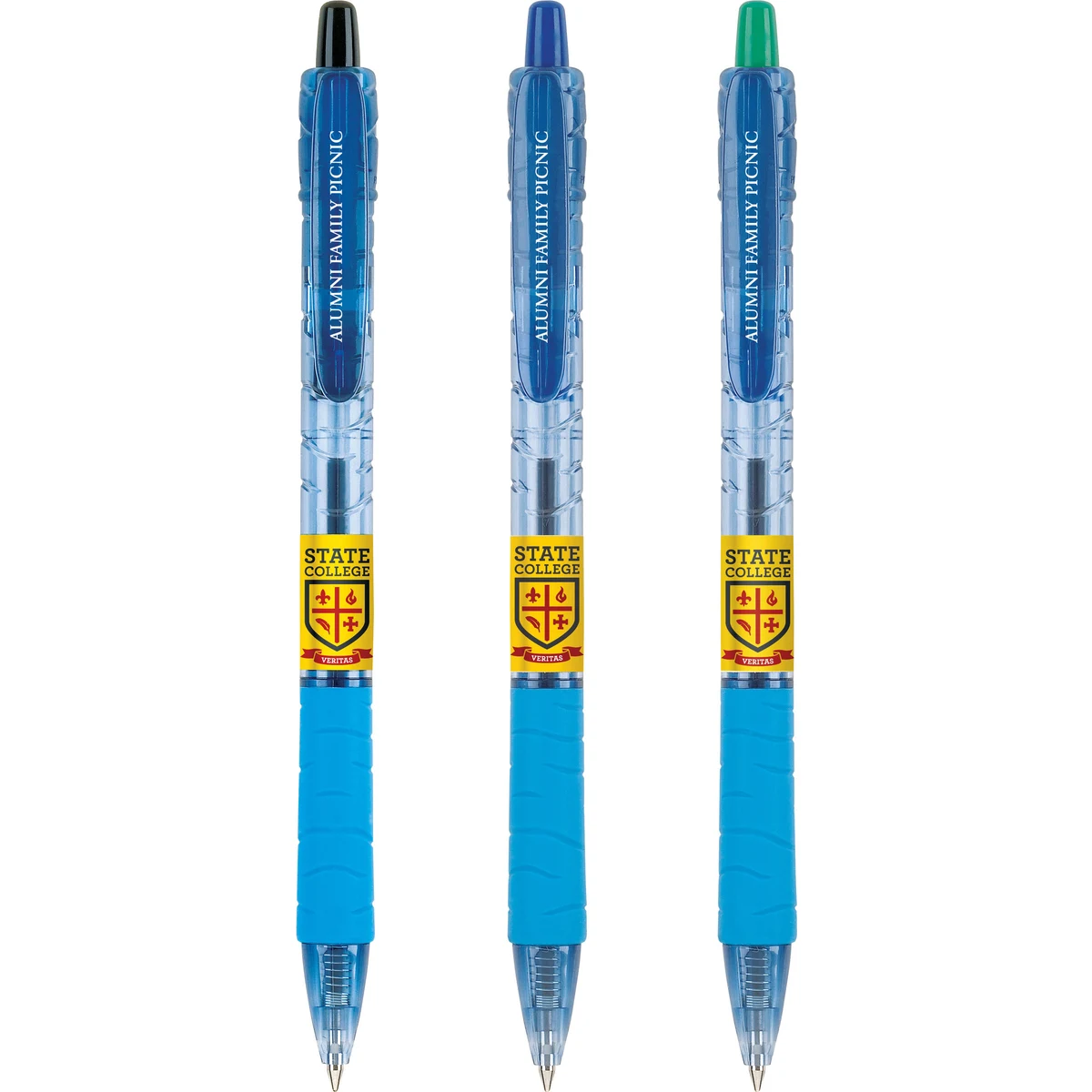 B2P Bottle 2 Pen Ball Point Pen - 4 Color Label 1