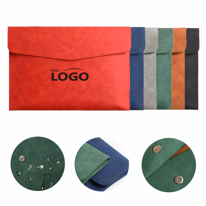 Premium Durable Magnetic Snap Waterproof PU File Folder