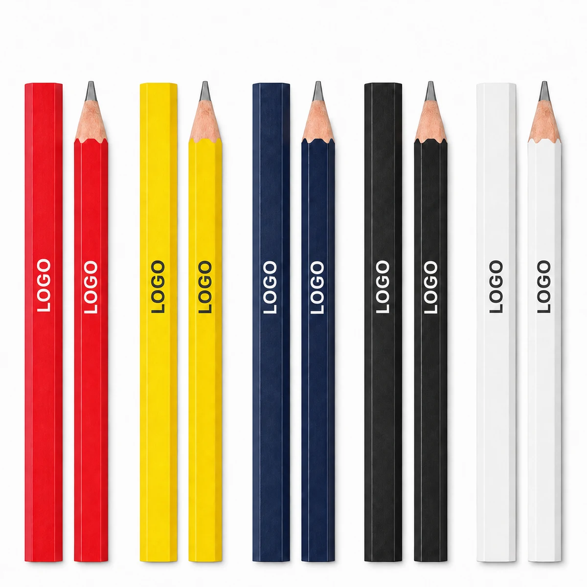 Custom High-Hardness Flat Carpenter Marking Pencil for Woodworking 1