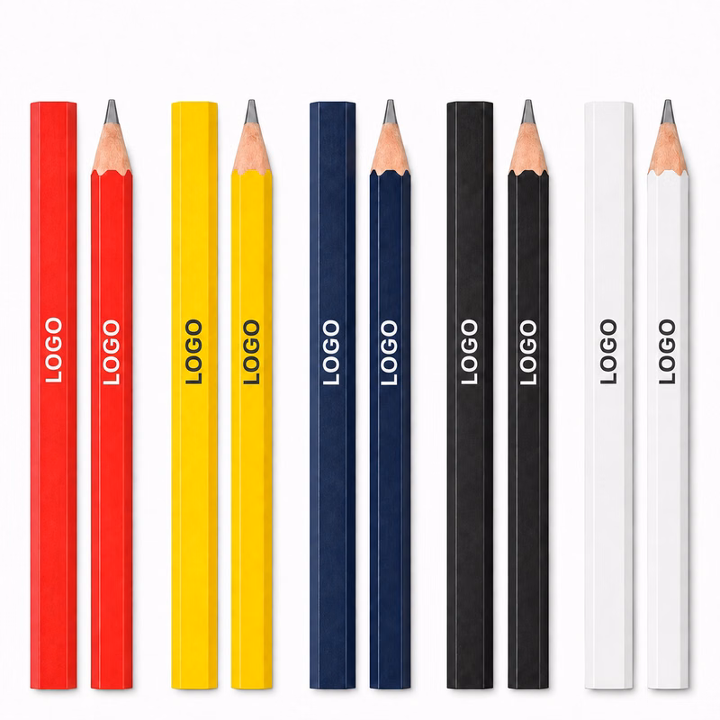 Custom High-Hardness Flat Carpenter Marking Pencil for Woodworking