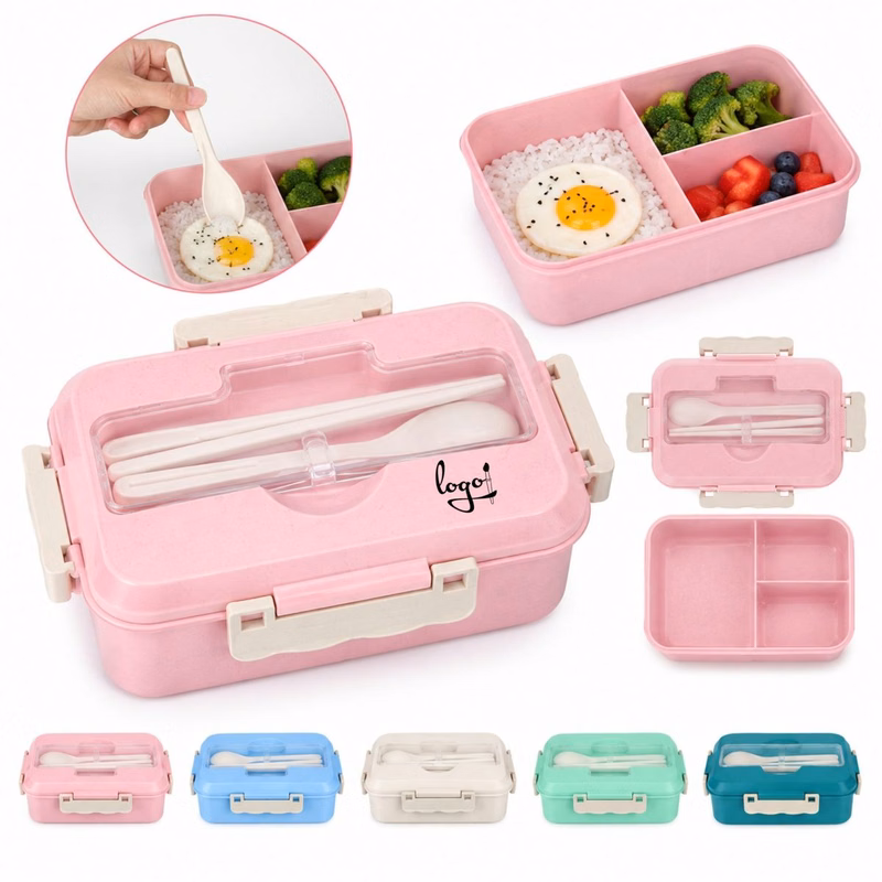 Plastic Bento Box With Utensils