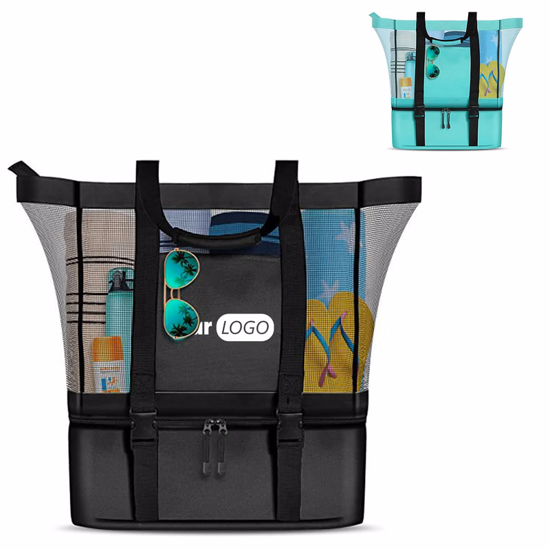 pu nylon Mesh Beach Tote Bag