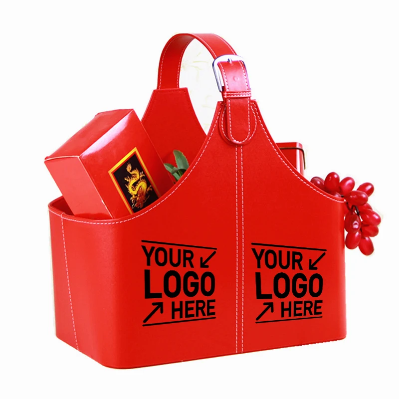 Pu Leather Hotel Basket Gift Basket 1