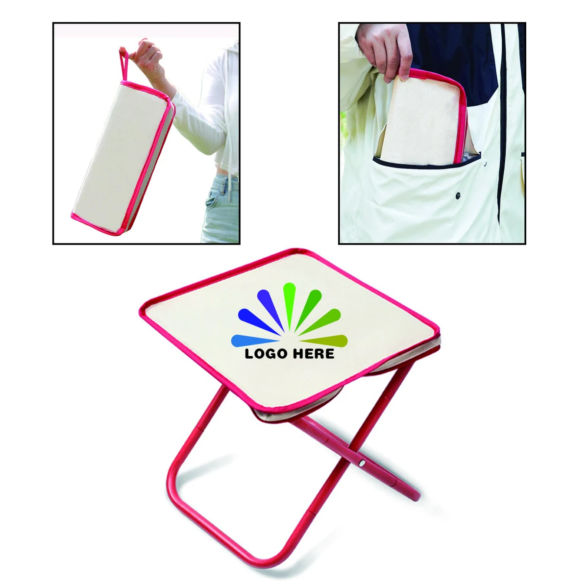 Lightweight Pen-Case Folding Stool Full Color 1