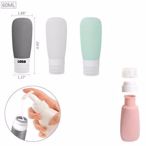 60ml Elegant Tube Silicone Travel Bottle With Flip Up Lid