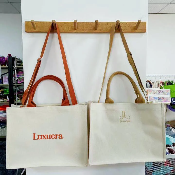 Dream Embroidery Canvas Messenger Tote Bag 1