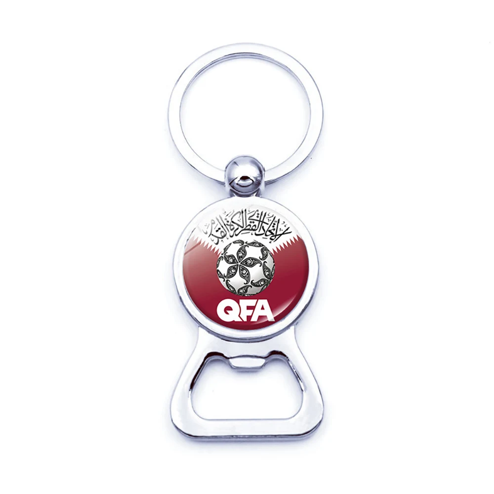 Qatar World Cup National Flag Bottle Opener Key Chain 1