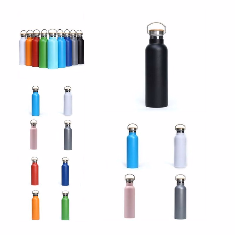 25 oz. Water Bottle with Wooden Lid