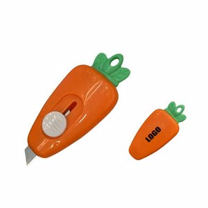 Mini Steel Carving Knife Detachable Blade Carrot Shaped