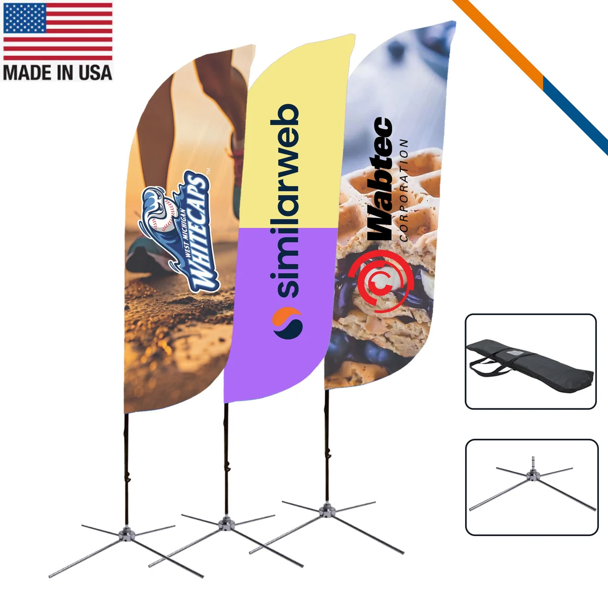9' Mebb Double-Sided Feather Flag 1